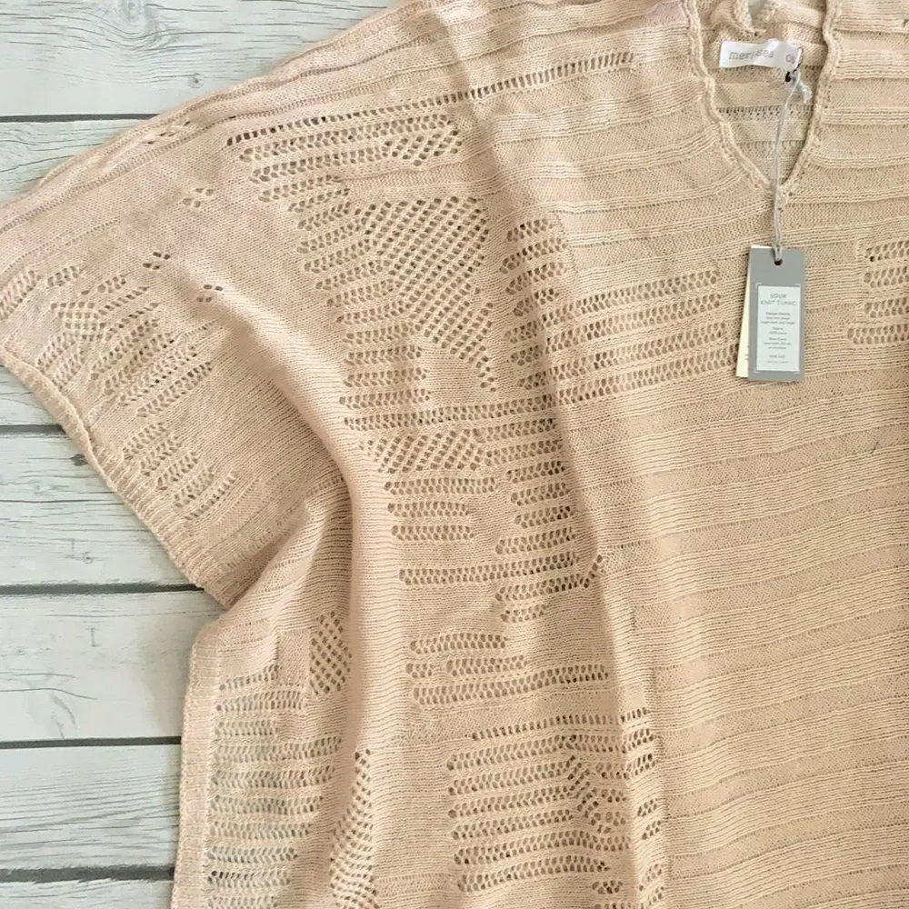 Mersea souk knit tunic-beige-NWT-OS